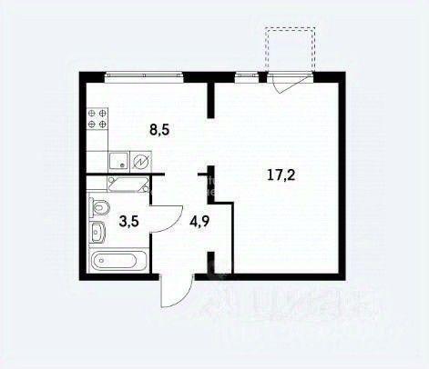 квартира г Москва ш Боровское 2а/2 Мещерский лес Московская область фото 10