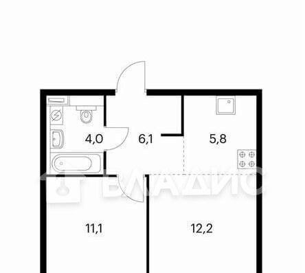 квартира г Москва метро Селигерская проезд Ильменский 17к/3 фото 2