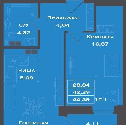 квартира р-н Северный жилой мкр. 51, ул. 23«З», стр. 2 фото