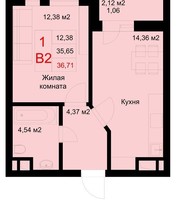 квартира г Казань р-н Приволжский ул Рауиса Гареева 78б Проспект Победы фото 1