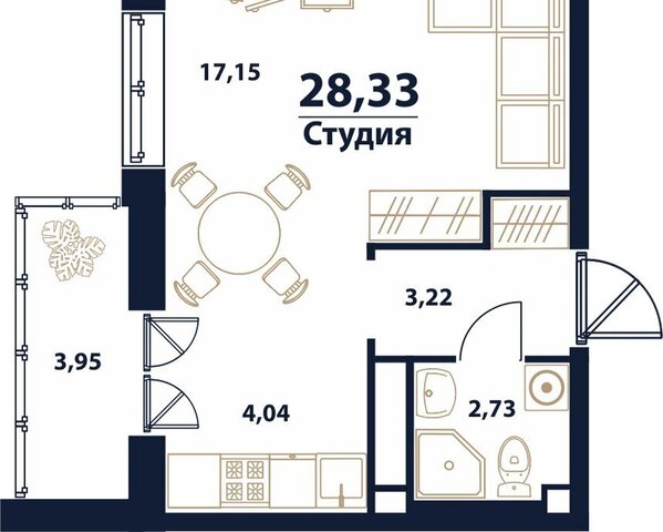 квартира Новый Город 17-й квартал ЖК Атмосфера 5 Город фото