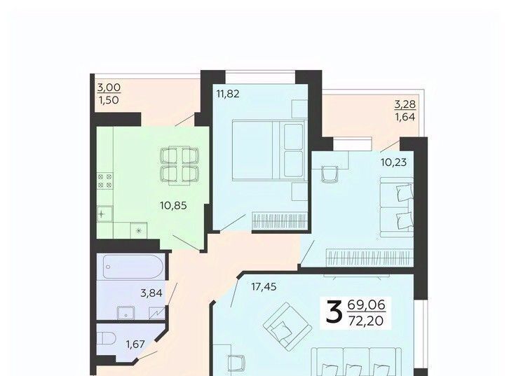 квартира г Воронеж р-н Коминтерновский ул Независимости 78бк/2 фото 1