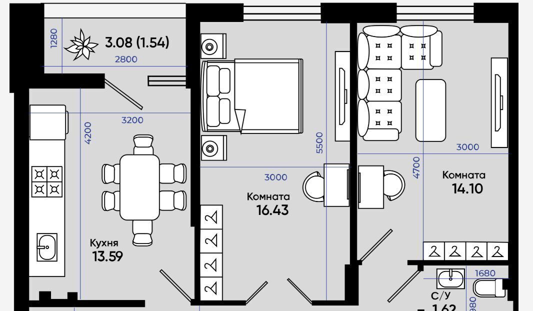 квартира г Батайск ул Комсомольская 133к/2 фото 1