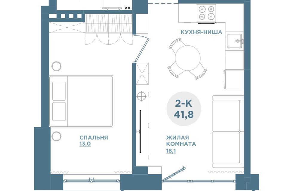 квартира г Красноярск р-н Свердловский ул Свердловская 6е городской округ Красноярск фото 1