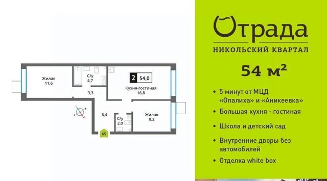 мкр Опалиха Никольский Квартал Отрада жилой комплекс, к 13, Аникеевка фото