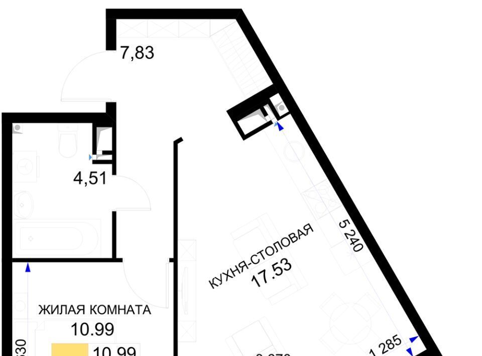 квартира г Краснодар р-н Центральный ЖК Фонтаны фото 1