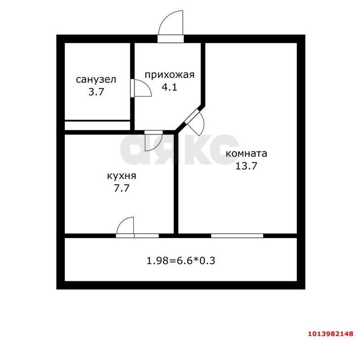 квартира г Краснодар р-н Прикубанский ул Восточно-Кругликовская 30/2 фото 16