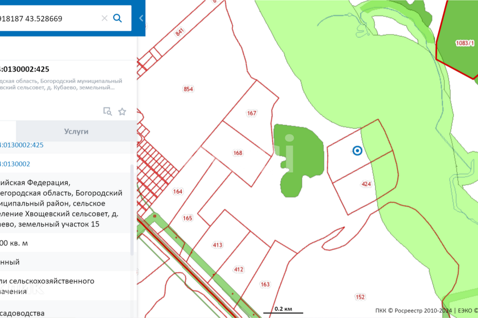 земля р-н Богородский Кубаево фото 1