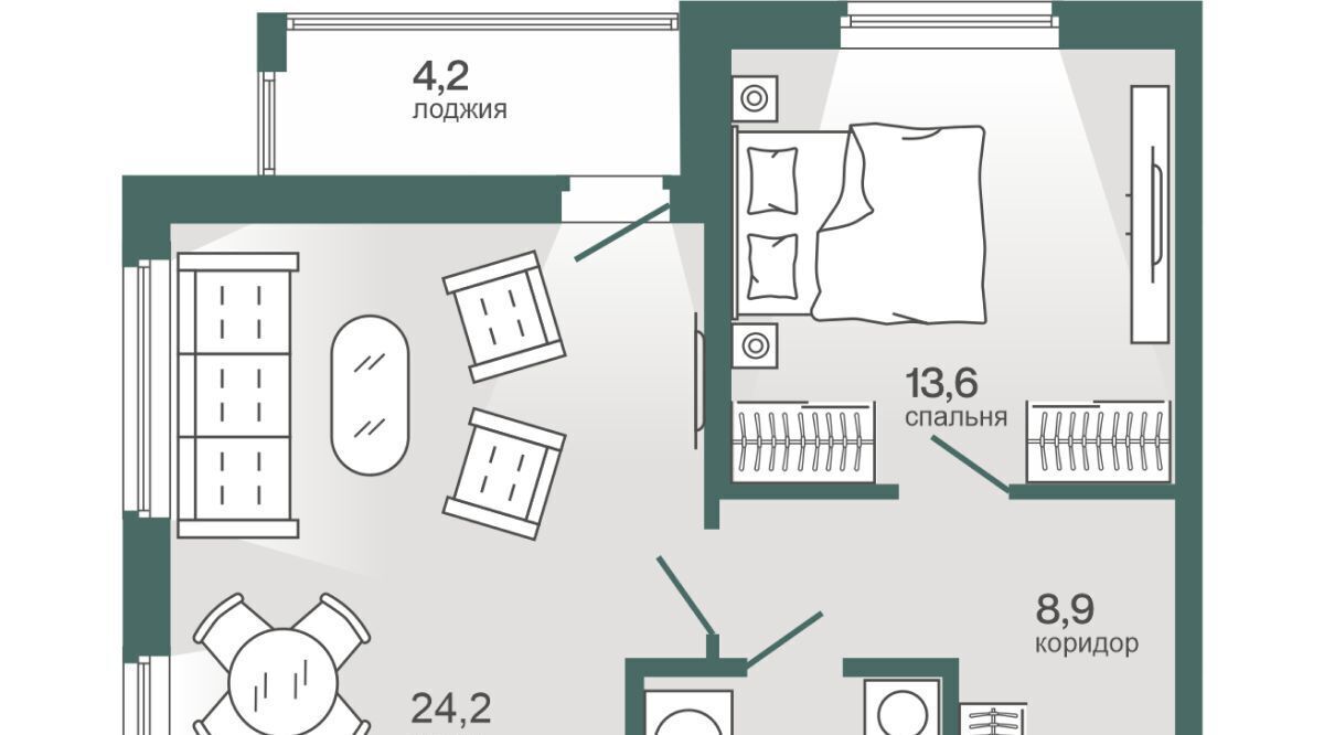 квартира г Тюмень р-н Калининский ул Игоря Комиссарова 21 фото 1