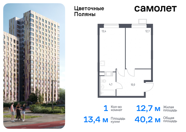 п Филимонковское ЖК «Цветочные Поляны Экопарк» Филатов луг, к 2, Киевское шоссе фото