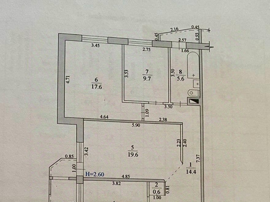 квартира г Волгоград р-н Краснооктябрьский ул им. Хользунова 36/1 фото 32