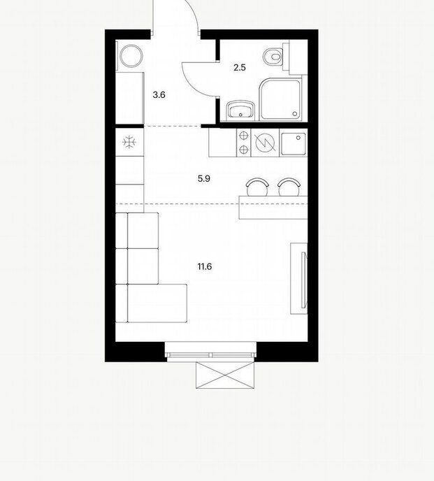 квартира г Москва метро Кантемировская б-р Кавказский 51к/2 фото 2