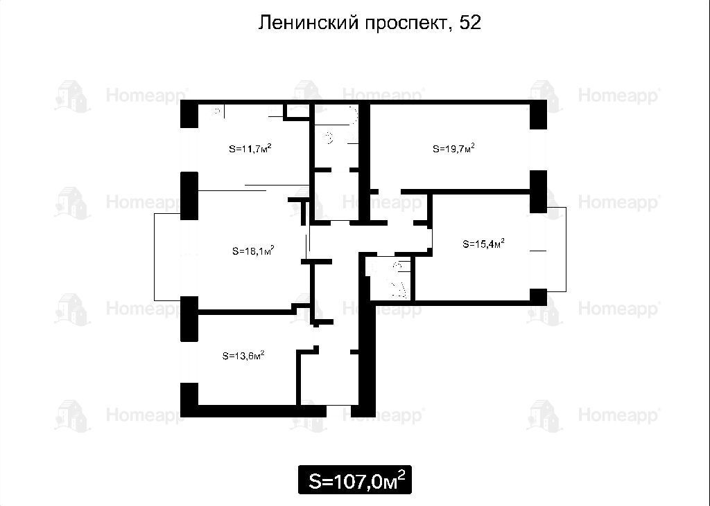 квартира г Москва метро Воробьевы горы пр-кт Ленинский 52 фото 40