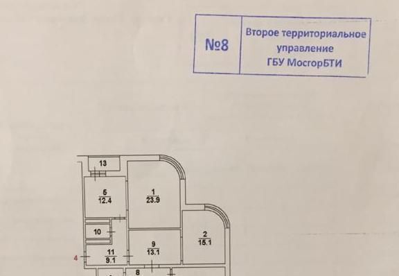 квартира г Москва метро Ломоносовский проспект пр-кт Мичуринский 11к/1 фото 10