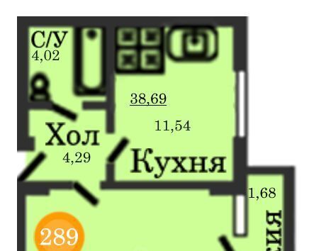 квартира г Калининград р-н Центральный ул Генерал-фельдмаршала Румянцева 11 фото 1