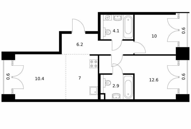 ЖК Лермонтовский 54 к 2. 2 фото