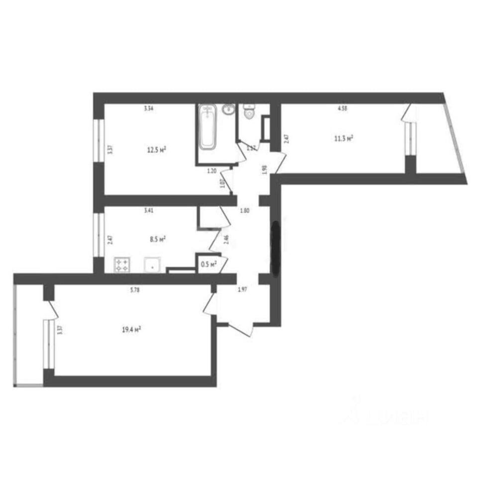 квартира г Краснодар р-н Карасунский ул Уральская 194 фото 24