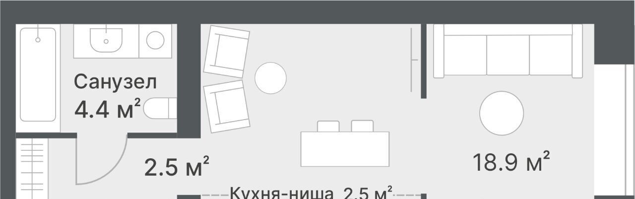 квартира г Тюмень р-н Калининский ул Кремлевская 95 ЖК «Дружеский» Калининский административный округ фото 4