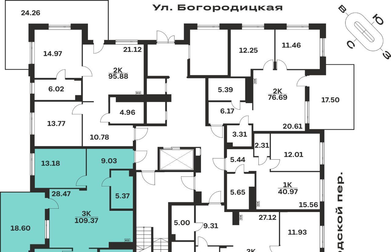 квартира г Тула р-н Центральный ул Богородицкая 8в фото 2
