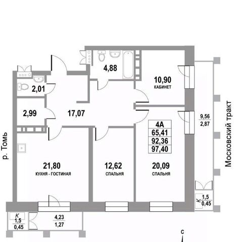 р-н Кировский тракт Московский 109бк/3 фото