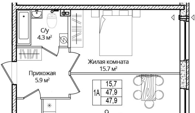 квартира ул Дмитрия Яковлева 6 Завеличенская волость фото