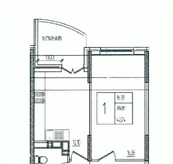 квартира г Краснодар р-н Прикубанский ул им. Кирилла Россинского 3/1 фото 2