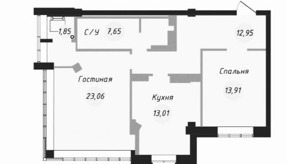 квартира г Ярославль р-н Красноперекопский пр-кт Московский 78 фото 2