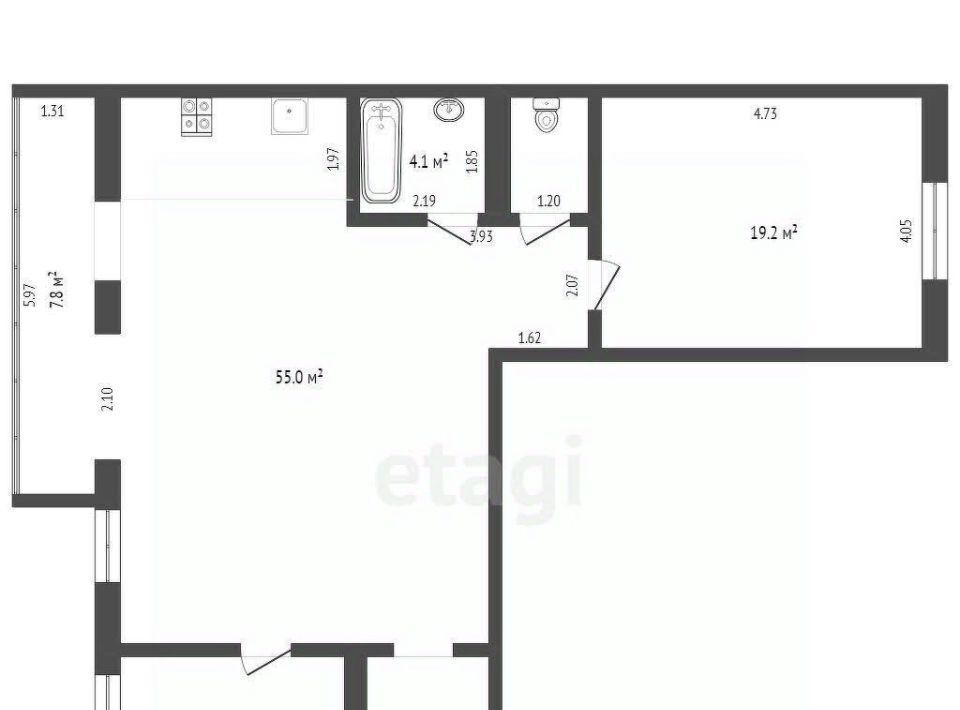 квартира г Тюмень р-н Центральный проезд Солнечный 7 Центральный административный округ фото 2