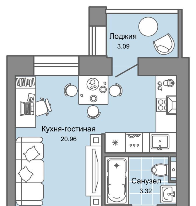 квартира г Киров р-н Ленинский ул Дмитрия Козулева фото 1