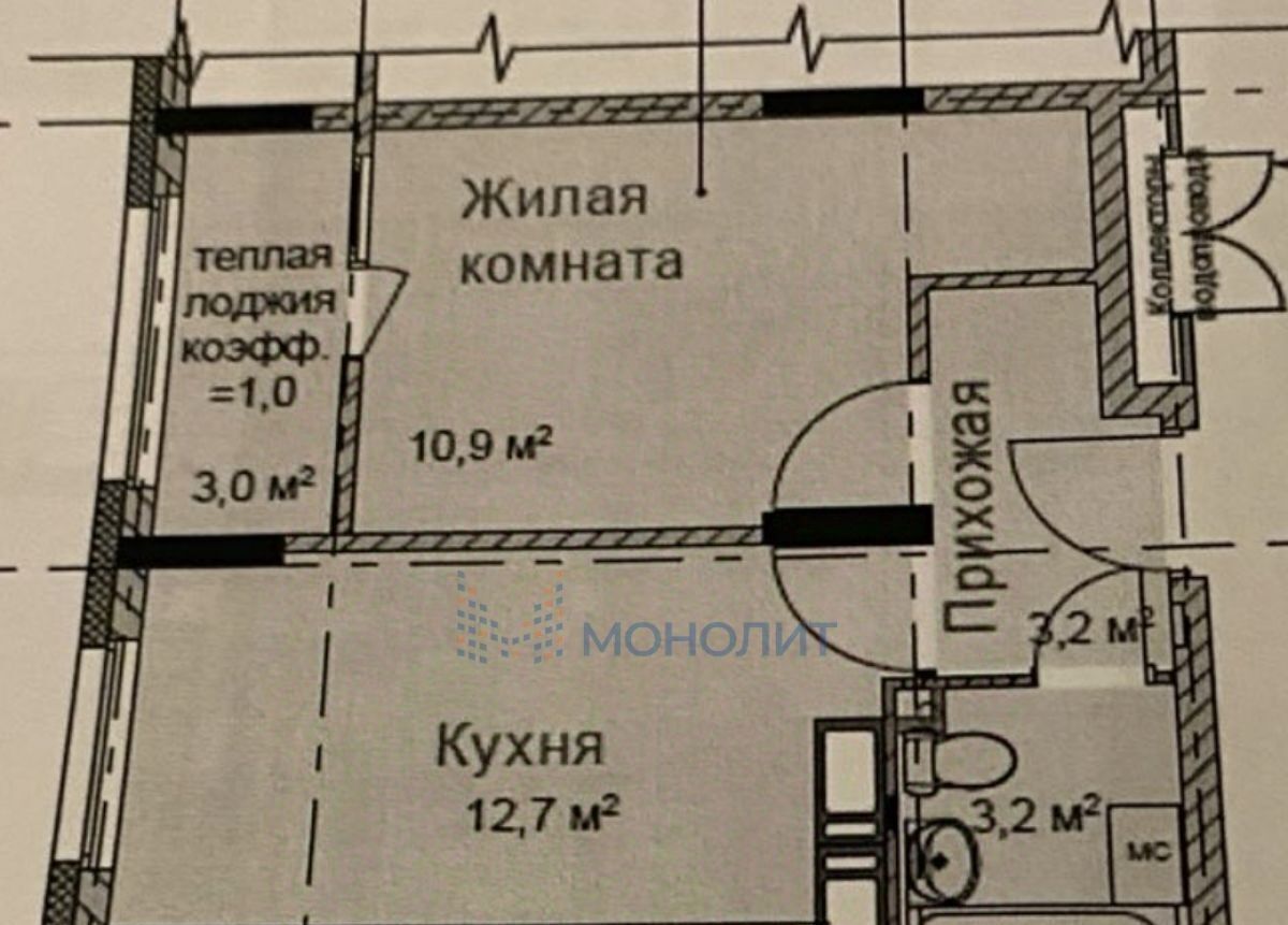 квартира г Нижний Новгород р-н Советский Горьковская ул Новокузнечихинская 11 ЖК «Новая Кузнечиха» фото 2