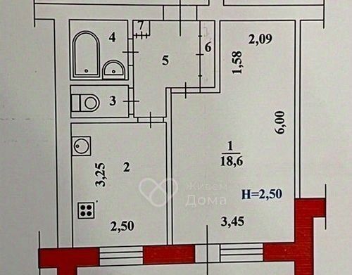 квартира г Волгоград р-н Краснооктябрьский ул им. маршала Еременко 56 фото 7