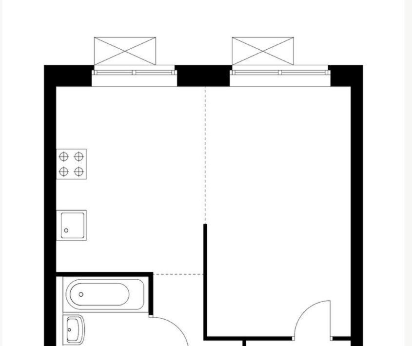 квартира г Москва метро Саларьево ул. Саларьевская, 15к 1 фото 10