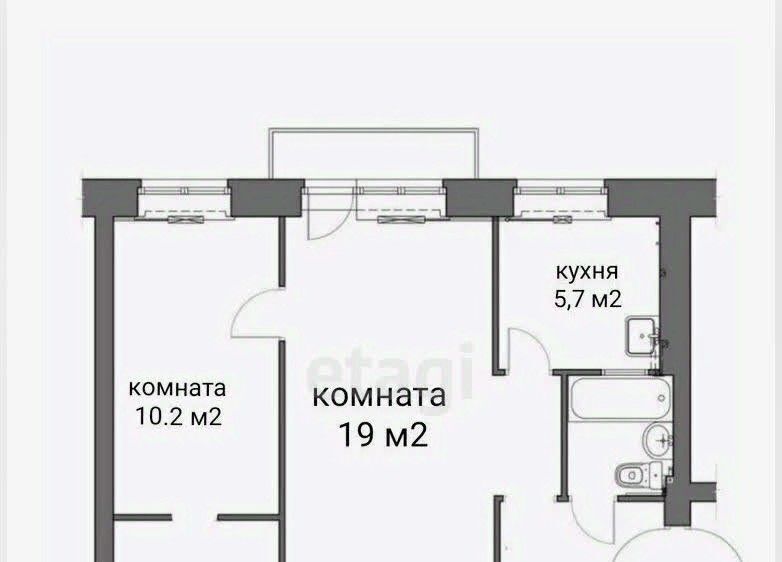 квартира г Казань р-н Московский ул Декабристов 180а Казань, Северный Вокзал фото 2