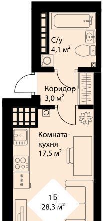 квартира г Екатеринбург р-н Орджоникидзевский Эльмаш ЖК Веер Парк Проспект Космонавтов, жилрайон фото 1