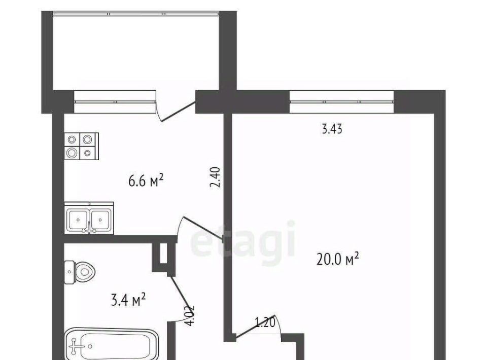 квартира городской округ Одинцовский с Ершово 14 фото 2