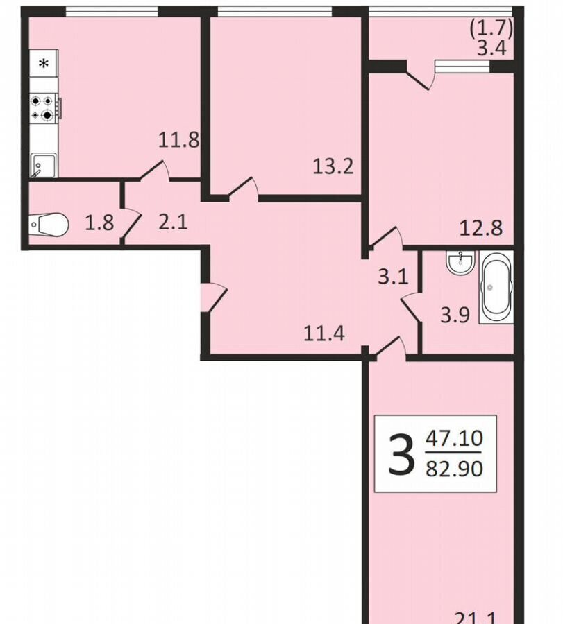 квартира г Воронеж р-н Центральный ул Загоровского 9/2 фото 13