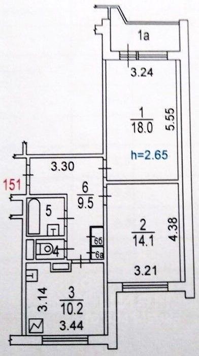 квартира г Москва ЗАО Тропарево-Никулино ул Академика Анохина 12/2 Московская область фото 14