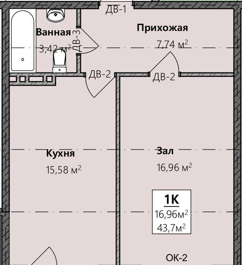 квартира г Махачкала р-н Кировский Благородная ул., 17 фото 17