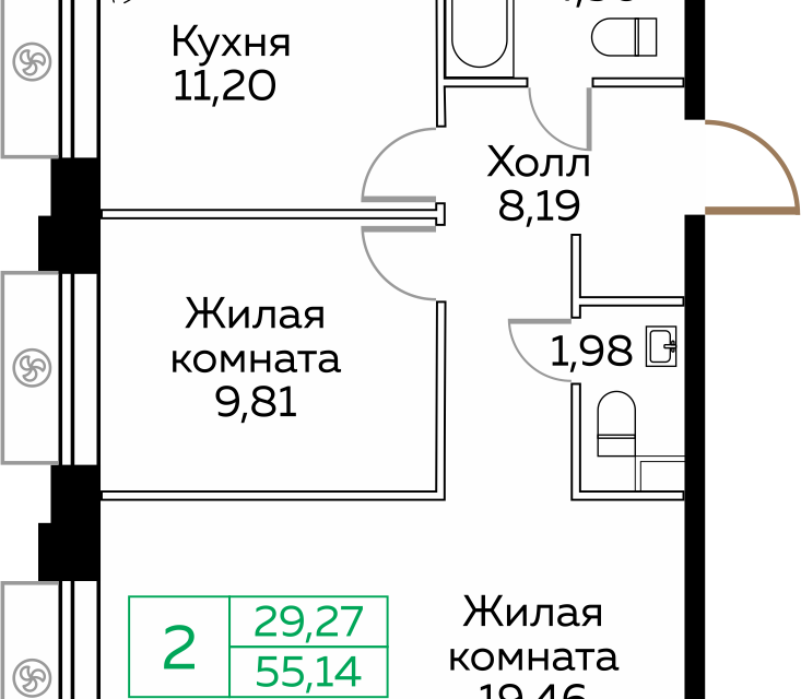 квартира г Мытищи пр-кт Новомытищинский 4а городской округ Мытищи фото 1