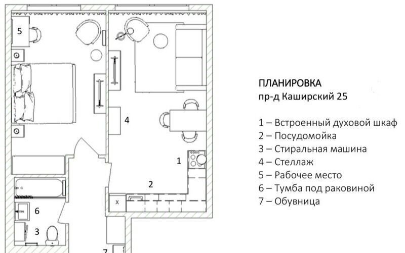 квартира г Москва метро Варшавская проезд Каширский 25к/5 фото 2