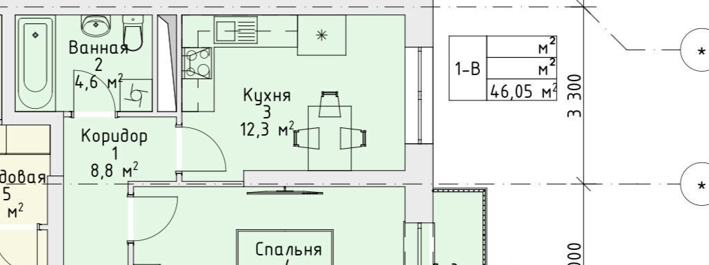 квартира г Грозный р-н Старопромысловский ул. Нурсултана Абишевича Назарбаева, 9А фото 2