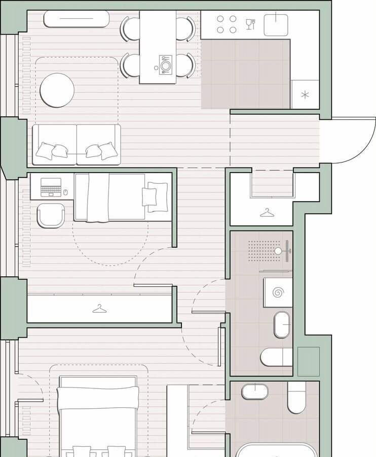 квартира г Москва метро Аминьевская ш Очаковское 5/4 этап, 1 фото 1