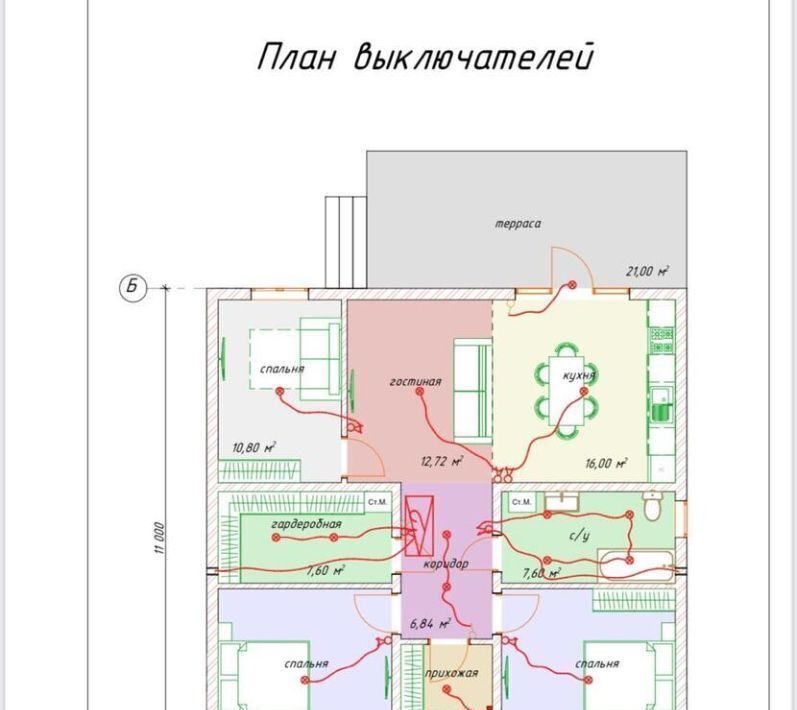 дом р-н Анапский с Цибанобалка ул Ольховская Анапа муниципальный округ фото 34