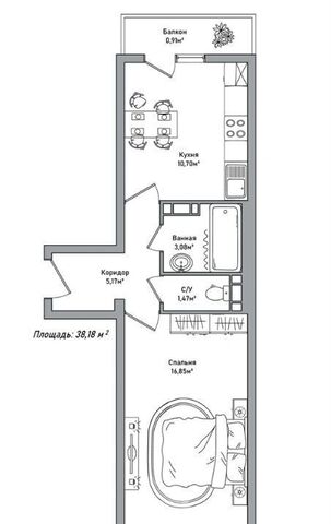 квартира р-н Дзержинский ул Брагинская 18к/3 фото