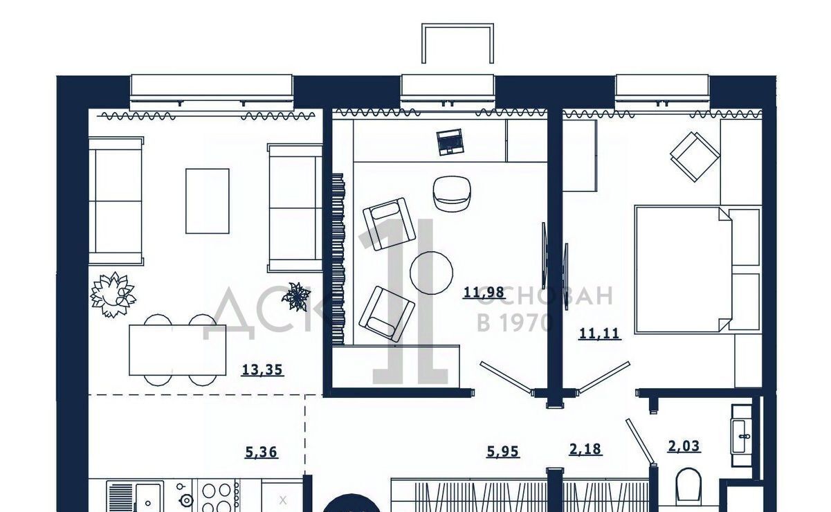 квартира г Ханты-Мансийск ул Елены Сагандуковой 10к/2 фото 1