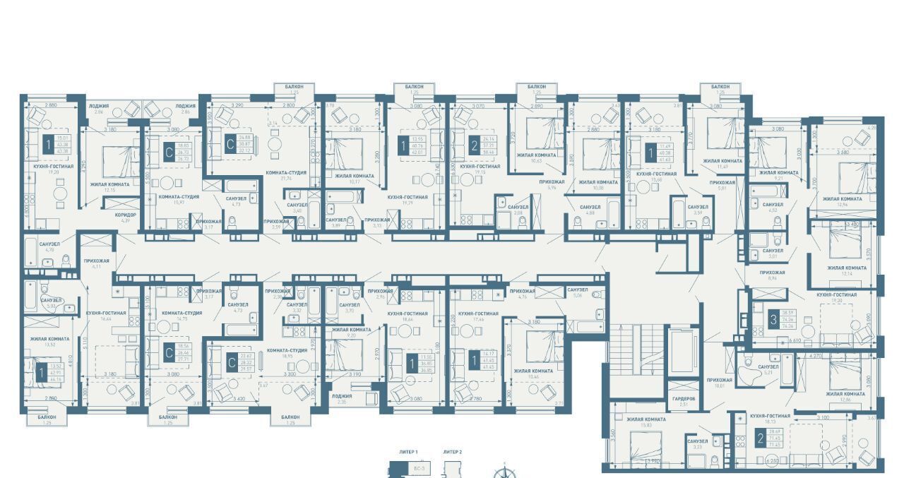 квартира г Краснодар п Березовый р-н Прикубанский Витаминкомбинат фото 2