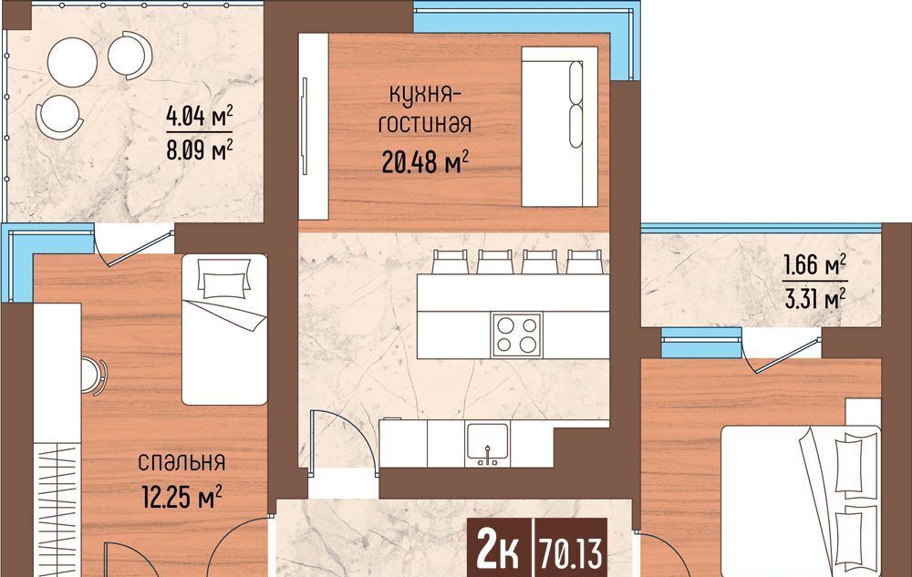 квартира р-н Светлогорский г Светлогорск ул Ольховая 32к/9 фото 1