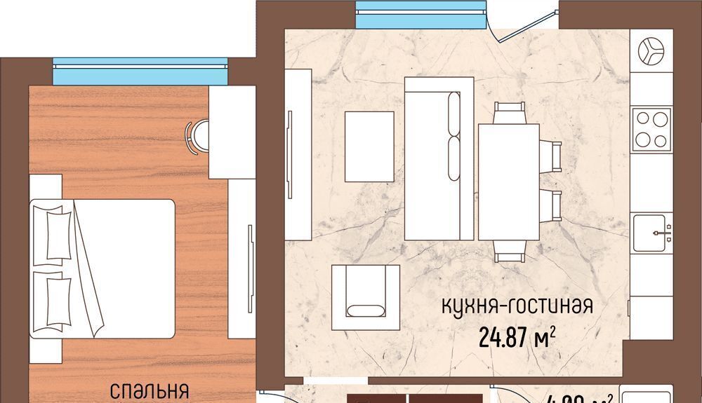 квартира р-н Светлогорский г Светлогорск ул Ольховая 32к/10 фото 1
