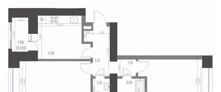 квартира р-н Нижнекамский г Нижнекамск 15-й микрорайон фото 1