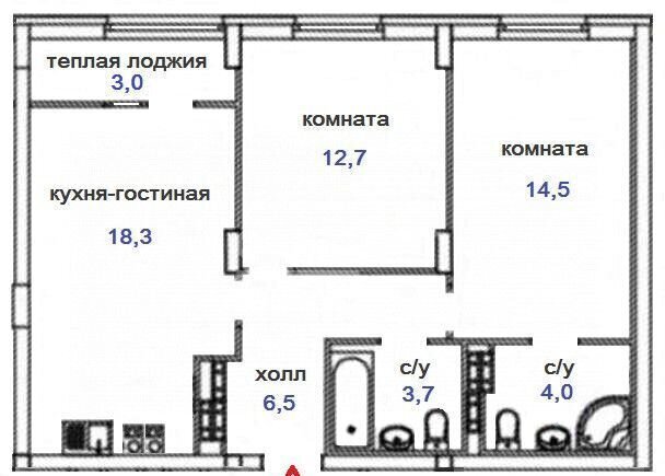 квартира г Екатеринбург р-н Кировский ул Владимира Высоцкого 7а фото 21